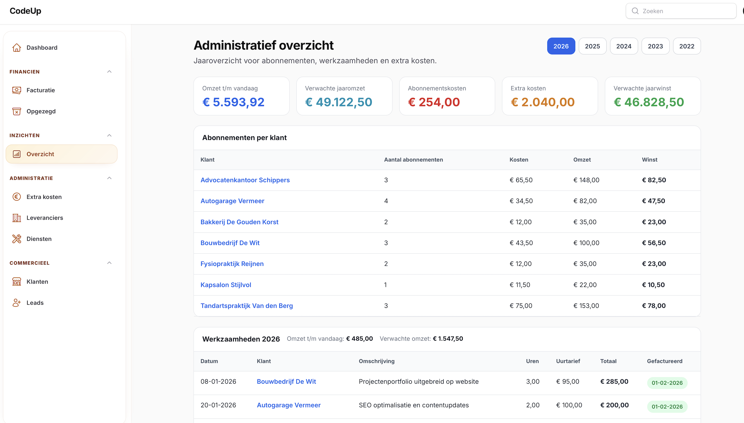 project-administratie
